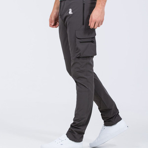 Pantalon cargo en toile pour homme 100% coton écologique léger style vintage taille mi-haute safari séchage rapide respirant couleur unie - Product Image 6