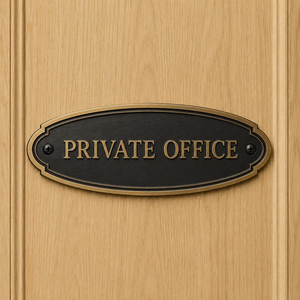 Custom Oval <b>Door</b> Plaque The Regency <b>Name</b> <b>Plate</b> Sign Personalized Brass <b>Door</b> Nameplate Vintage House Entrance Plaque Decorative - Product Image 3