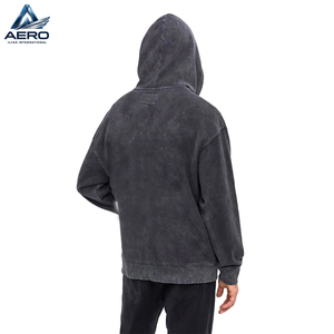 Custom <b>Mens</b> Acid <b>Wash</b> Zip Up Hoodie Blank Vintage Mineral <b>Wash</b> Heavyweight French Terry Full Zipper Hooded Sweatshirt - Product Image 2