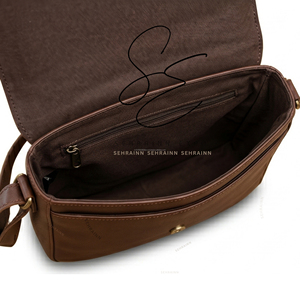 <b>Vintage</b> Real Leather Messenger Bag Western Classic Crossbody Shoulder Bag 2026 Satchel Bag with Adjustable Strap Unisex <b>Purse</b> - Product Image 5