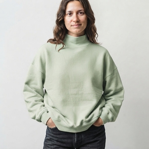 Women Oversized Mockneck Sweatshirt Casual <b>Long</b> <b>Sleeve</b> Pullover <b>Top</b> Soft Comfortable Fashion Streetwear Apparel - Product Image 1