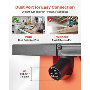 Levigatrice a nastro oscillante da banco 2400 RPM con mandrino, corsa 5/8 pollici, 5 mandrini (inclusi 1/2 e 2 pollici), 24x3,86 pollici - Product Image 6
