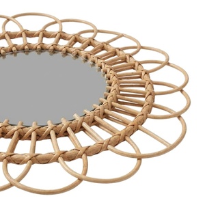 Mini Round <b>Mirror</b> Children Furniture Nursery Room Petal Handwoven Eco Friendly High Quality Cheap Price Hot Trending New Sale - Product Image 2