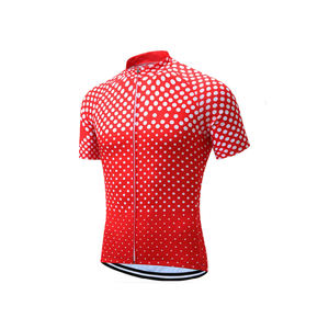 Ensemble de maillot de cyclisme à manches courtes, rayures noires, rouges, bleues et blanches, séchage rapide, vêtements de vélo pour hommes et femmes - Product Image 5