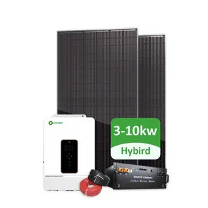 德国仓库10kw家用太阳能系统混合储能系统10 kw并网太阳能系统