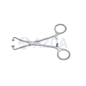 High Quality 4 Inch Backhaus Towel Clamp German <b>Steel</b> <b>Ball</b> Socket Jaws Ratchet Lock Surgical Forceps Manual OEM Wholesale - Product Image 5
