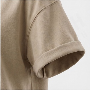 T-shirt en coton surdimensionné pour femme, coupe ample, avec impression par transfert thermique brodée, couleur personnalisée, tissu doux et respirant - Product Image 6
