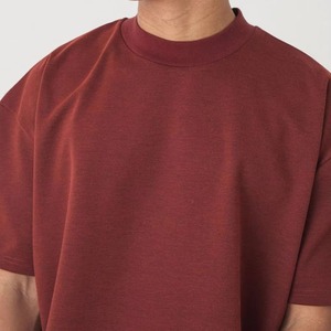 Camisetas de Verano para Hombre, de Poliéster/Algodón Grueso, con Logotipo Personalizado, Lisas, Holgadas, Transpirables, de Manga Corta - Product Image 3