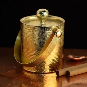 Decorative Metal Ice Bucket Luxury Tabletop Beverage Cooler - Product Image 3