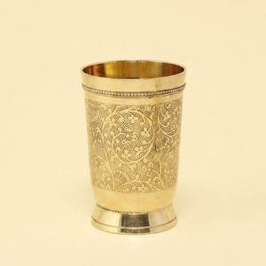 Juego de 2 vasos de cobre 100% puro, hechos a mano, estilo ayurvédico, para una hidratación saludable y desintoxicación, vasos de cobre pulido en oferta. - Product Image 3