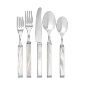 ชุดช้อนส้อมสแตนเลสอย่างดี พร้อมด้ามจับทำจากเปลือกหอยมุก สำหรับโรงแรม ร้านอาหาร งานจัดเลี้ยง และงานจัดเลี้ยงสังสรรค์ - Product Image 1