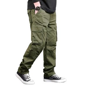 Pantalons de haute qualité pour hommes pantalons Cargo personnalisé blanc piste pantalons Cargo pour hommes multi-poches pantalons de Jogging exportation de BD - Product Image 1