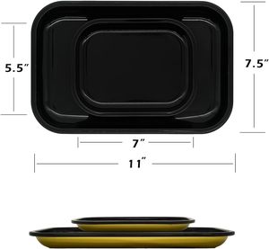 Bandeja Rectangular de Metal Pulido, el Mejor Diseño de Metal para Hogares Modernos, Servicio de Hostelería, Presentación de Alimentos, Disponible al por Mayor - Product Image 2