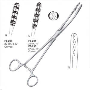 Pinzas Curvas de Acero Inoxidable Ulrich de 11 Pulgadas, Fuente de Alimentación Manual, Diseño Alemán para Aplicación de Esponjas y Apósitos, por Dentavex - Product Image 4