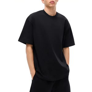 เสื้อยืดแขนสั้นคอตตอนแท้เนื้อหนัก 200 กรัม รุ่นใหม่ ทรงหลวม สีพื้น คอกลม เสื้อคู่ - Product Image 4