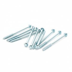 Class 4.8 & 6.8 Zinc Plated Carbon Steel Hex Head Partial Thread Lag <b>Screws</b> M6-M12 Metric/Inch PDC - Product Image 2