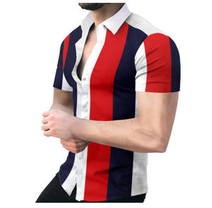 Chemise hawaïenne pour homme de haute qualité avec logo personnalisé, manches courtes en polyester satiné à séchage rapide, impression par sublimation, idéale pour la plage - Product Image 2
