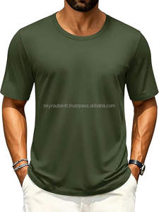 Camiseta informal de fitness Patrón sólido Pesos de tela múltiple (180g 280g 300g) Camiseta disponible con serigrafía serigrafiada - Product Image 2