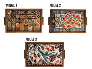 Handmade Wabi-Sabi Enamel Customized Unique Pattern <b>Large</b> Snack Serving <b>Trays</b> With Universal Overseas INDIA at Targeted Price - Product Image 6