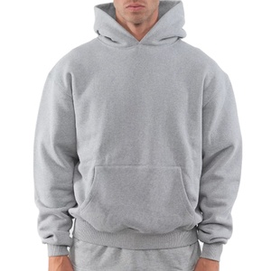 Sudadera con capucha de gran tamaño para hombre, 100% algodón pesado, jersey en blanco de lujo, ropa de calle, estampado personalizado, sudaderas con hombros caídos para hombre - Product Image 4