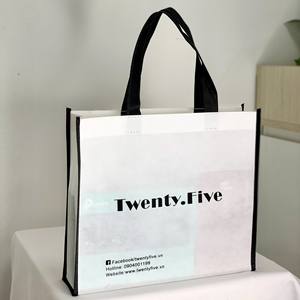 Sac fourre-tout personnalisable en non-tissé laminé recyclable pour la promotion, prix abordable, sac fourre-tout réutilisable pour la promotion et les cadeaux - Product Image 5