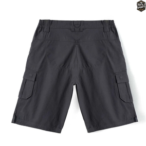 Custom Black Cargo Shorts Men Elastic Waist Tactical Workwear Shorts Casual Outdoor Utility Shorts - Product Image 3