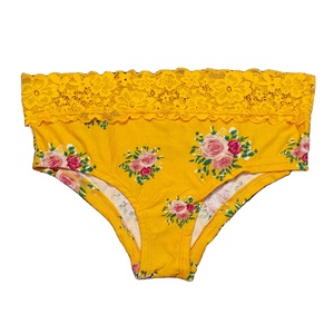 Bikini de algodón estampado cómodo de talla grande para mujer, bragas transpirables suaves y sexis para uso diario, personalizables a la moda - Product Image 3