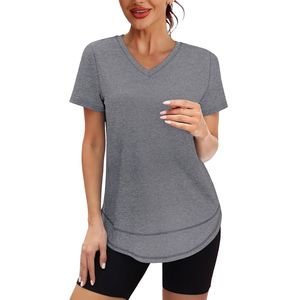 Camisetas Deportivas de Manga Corta para Mujer, Protección Solar UPF 50+, Secado Rápido, para Senderismo y Running, Cuello en V - Product Image 2