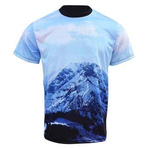 Camiseta de Punto Casual de Manga Corta con Cuello Redondo, Sublimada Personalizada, de Secado Rápido y Corte Regular para Hombre, de Primera Calidad - Product Image 1