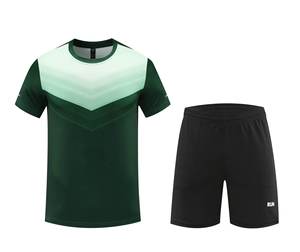 Ensemble de survêtements de sport coupe-vent pour hommes, collection automne, vente en gros, personnalisable avec LOGO, t-shirt et short, pour la gym, la course et l'entraînement - Product Image 3