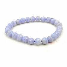 Pulsera de Ágata Azul Metafísica Hecha a Mano de Primera Calidad, Artículo de Ágata Genuina, Compre al por Mayor en AMAYRA CRYSTALS EXPORT - Product Image 4