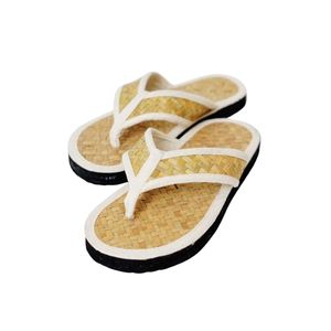 Vente en gros de tongs de plage ambiance océan, en jonc de mer écologique, à bout ouvert, tailles 30, 36, 39, 40, 41 - Product Image 2