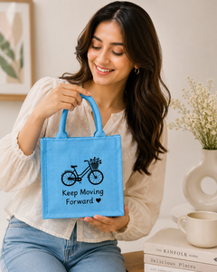 Sac cadeau en jute personnalisé AMANI, petit format, écologique, réutilisable, sac fourre-tout promotionnel, sac de courses, sac à déjeuner, sac de transport, Bengale occidental - Product Image 1