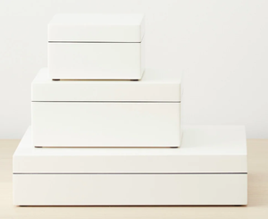 กล่องใส่ของตกแต่งสไตล์โมเดิร์นพิมพ์ลายเปียโนเคลือบเงามันวาวสูงกล่องเก็บของ - Product Image 3