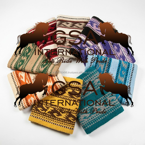 Manta de silla de montar 100% lana de Nueva Zelanda, tejida a mano y personalizable, fabricada en India para entrenamiento y deportes ecuestres. - Product Image 4