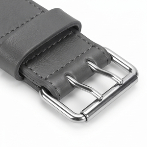Wholesale Leather Weightlifting <b>Belt</b> Gym Fitness <b>Powerlifting</b> Embroidery Prong <b>Belt</b> Unisex 9MM Leather <b>Belts</b> Unisex - Product Image 3