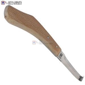 Cuchillo de Herrador CHANNAR HANDLE DOUBLE EDGE J-2 de 22 cm, Instrumento Veterinario para el Recorte de Pezuñas de Caballos y Uso Profesional - Product Image 3