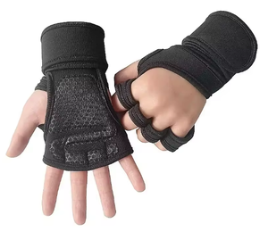 Gym Training <b>Gloves</b> for Weight Lifting, <b>Gloves</b> with Full Palm Protection <b>Glove</b> for Men & Women, Powerlifting, Pull Ups, Cycling - Product Image 4