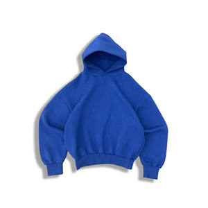 Sweat-shirts à capuche zippés unisexes en molleton épais de coton uni de haute qualité, coupe oversize, personnalisables, grandes tailles pour hommes - Product Image 3