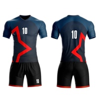 Ensembles de maillots de football personnalisables par sublimation, uniformes de football DIY pour hommes, kits de maillots de football personnalisés avec logo et numéro, vêtements de sport