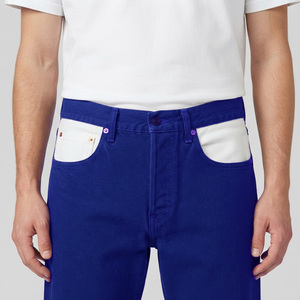 Jeans de Hombre de Pierna Recta, Lavado Medio, Formales de Invierno, de Mezclilla, Secado Rápido, Algodón, Casuales, Estilo Y2K, Tejido de Peso Medio - Product Image 6
