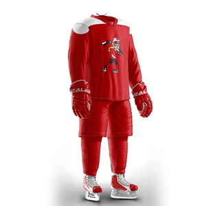 Ensemble de maillots et pantalons de hockey sur glace respirants de qualité supérieure, design personnalisé, service OEM, prix de gros direct d'usine, hockey sur glace - Product Image 5