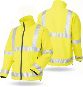 Chaqueta de Seguridad para Hombre, Invierno, Alta Visibilidad, ANSI Clase 1, Impermeable, Ignífuga, Aislada, Verde, para Trabajo en Carretera, con Diseño Reflectante - Product Image 3