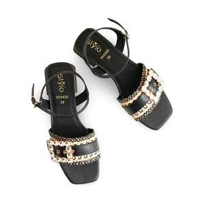 Sandalia de tacón formal negra FR5425 - Product Image 1