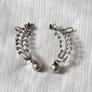 Trending Brass Handmade Silver look alike brass Ear <b>Cuff</b> Brass Ear Wrap Fashion Jewelry for women and girls - Product Image 3