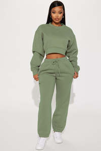 Conjunto Deportivo Vintage con Pedrería, Pantalones Deportivos Anchos y Sudadera con Capucha, Estilo Urbano, 2 Piezas - Product Image 2