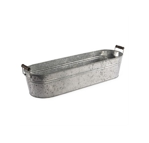Maceta de Metal Galvanizado con Diseño Exclusivo de Copos de Nieve, Estilo Rústico para Hogar, Jardín y Exteriores - Product Image 2