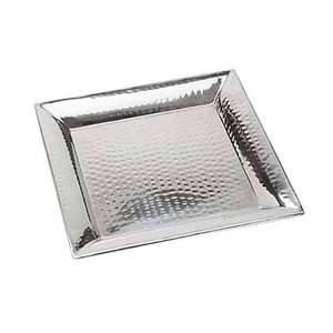 Plateau de service ovale décoratif de luxe avec poignée en forme de nœud pour la maison et les restaurants, pour servir des collations et des boissons - Product Image 6