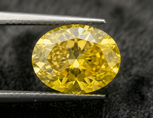 Diamant CVD Jaune Vif Fantaisie Taille Brillant 0,05-0,20 ct, 3,80*2,70-4,50*3,50 mm, Clarté VVS-SI, Diamant de Laboratoire Non Monté pour - Product Image 2