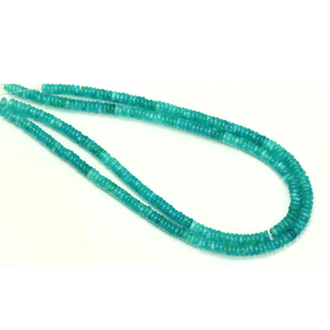 Cuentas de cuarzo planas redondas de color azul cielo neón, cuentas de cuarzo redondas lisas, 15 pulgadas, cuarzo de color azul cielo neón para la fabricación de joyas. - Product Image 4